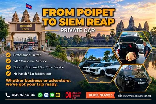 Poipet to Siem Reap Private Car Transfer